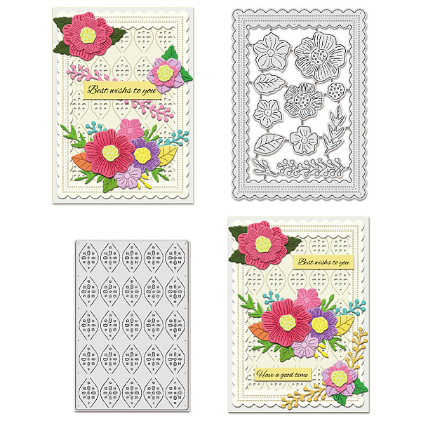 

PandaHall Flower Carbon Steel Cutting Dies Stencils, for DIY Scrapbooking, Photo Album, Decorative Embossing Paper Card, Stainless Steel...