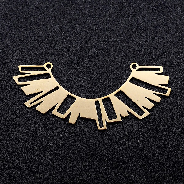 

PandaHall 201 Stainless Steel Pendants, Filigree Joiners Findings, Laser Cut, Geometric Figure, Golden, 23x54.5x1mm, Hole: 1.5mm 201...