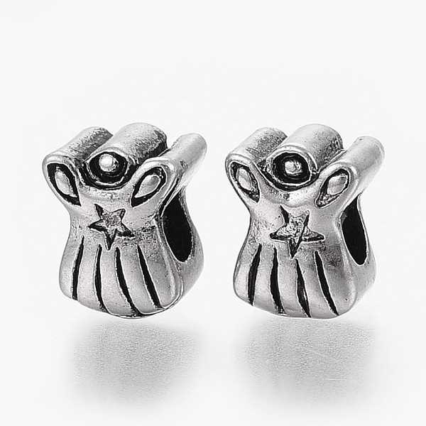 

PandaHall 304 Stainless Steel European Beads, Large Hole Beads, Money Bag, Antique Silver, 13x10x8.5mm, Hole: 5mm 304 Stainless Steel Bag