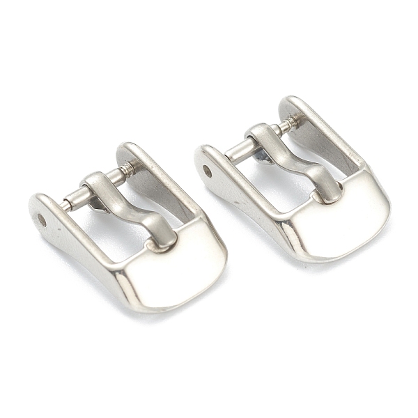 

PandaHall 304 Stainless Steel Watch Straps Buckle Replacement, Stainless Steel Color, 15.5x10x5mm, Pin: 2mm 304 Stainless Steel