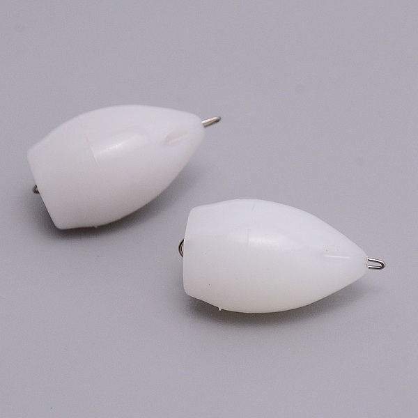 

PandaHall ABS Fishing Thrower Rig Floats, Fishing Accessories, with Stainless Steel Pin, for Freshwater Saltwater Fishing, White, 33x18mm...