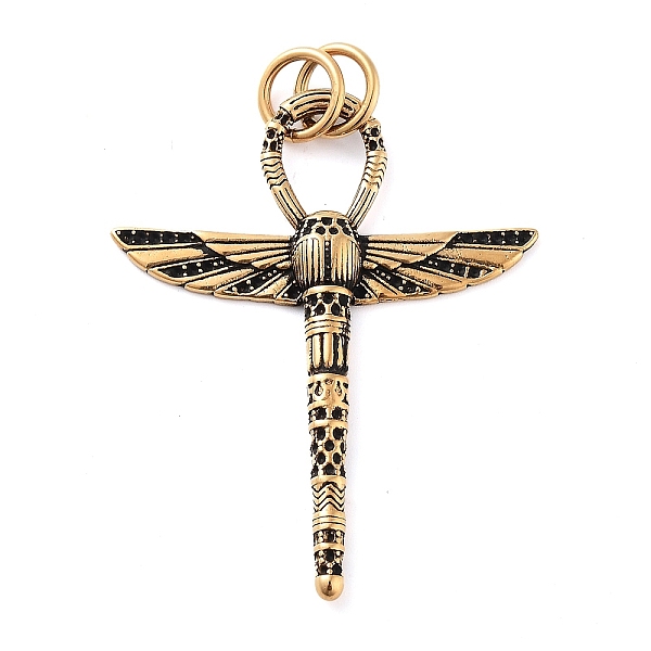 

PandaHall Tibetan Style 304 Stainless Steel Pendants, Wing, Antique Golden, 55.5x44x7x5.3mm 304 Stainless Steel Wing