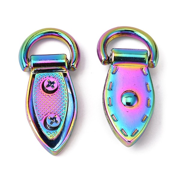 

PandaHall Rainbow Color Zinc Alloy Suspension Clasps, for Bag Accessories, 35mm, Inner Diameter: 6x10.5mm Alloy