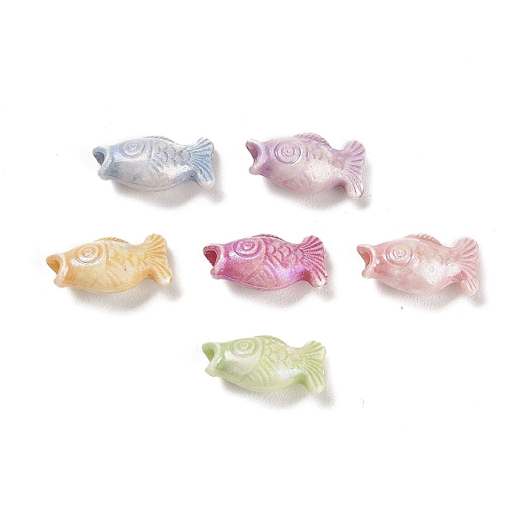 

PandaHall Plastics Beads, Craft Beads, Mixed Color, Fish, 17x9x7mm, Hole: 1.6mm, about 793pcs/500g Plastic Fish Multicolor
