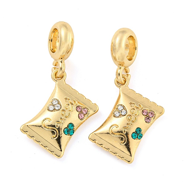 

PandaHall Rack Plating Alloy Pave Rhinestone Sweet Candy European Dangle Charms, Large Hole Pendants, Cadmium Free & Nickel Free & Lead Free...