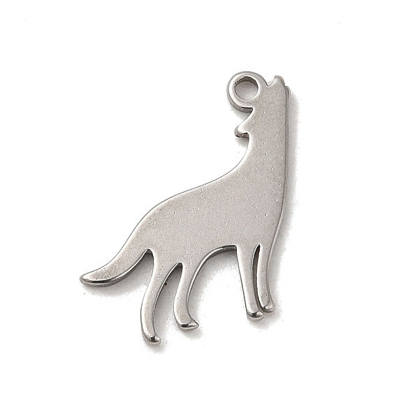 

PandaHall 304 Stainless Steel Charms, Wolf Charm, Stainless Steel Color, 14x15x1mm, Hole: 1.2mm 304 Stainless Steel Wolf