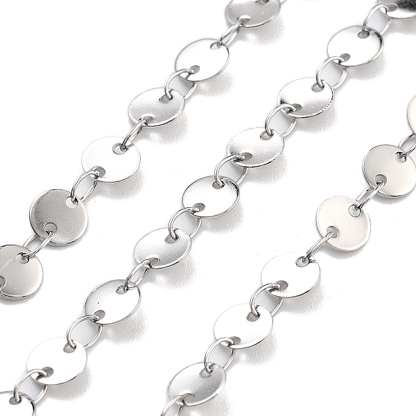 

PandaHall 304 Stainless Steel Link Chain, Stainless Steel Color, Link: 4x0.3mm and 4x2.5x0.4mm 304 Stainless Steel