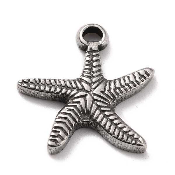 

PandaHall 304 Stainless Steel Charms, Starfish, Stainless Steel Color, 15x14.5x2mm, Hole: 1.6mm 304 Stainless Steel Starfish