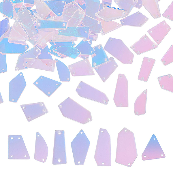 2Boxes Acrylic Mirror Sew on Rhinestone