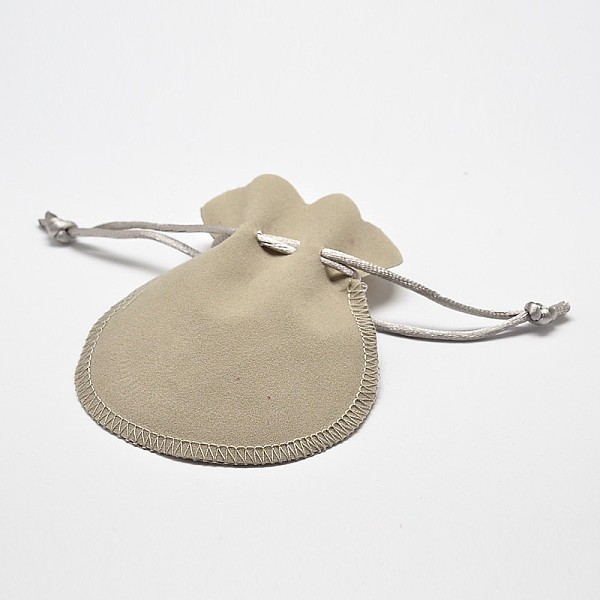 

PandaHall Velvet Bags Drawstring Jewelry Pouches, for Party Wedding Birthday Candy Pouches, Beige, 16x13cm Velvet Yellow