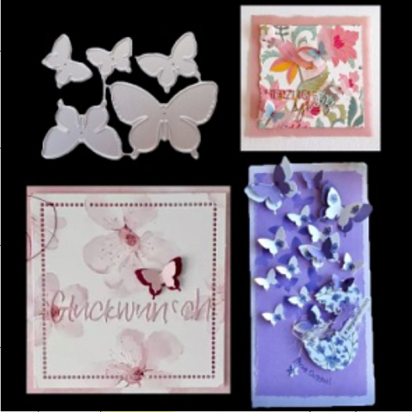 

PandaHall Butterfly Carbon Steel Cutting Dies Stencils, for DIY Scrapbooking/Photo Album, Decorative Embossing DIY Paper Card, Matte...
