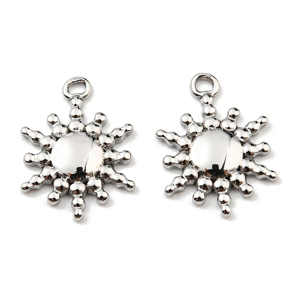 

PandaHall 304 Stainless Steel Pendants, Sun Charm, Stainless Steel Color, 15x11x1.5mm, Hole: 1.5mm 304 Stainless Steel Sun