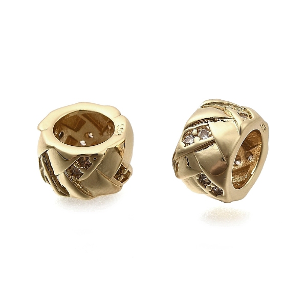 Brass Micro Pave Cl… - image