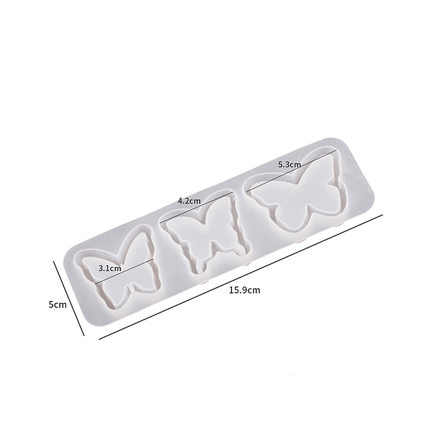 

PandaHall Butterfly Shape Quicksand DIY Silhouette Silicone Mold, Shaker Molds, Resin Casting Molds, for UV Resin, Epoxy Resin Craft Making...