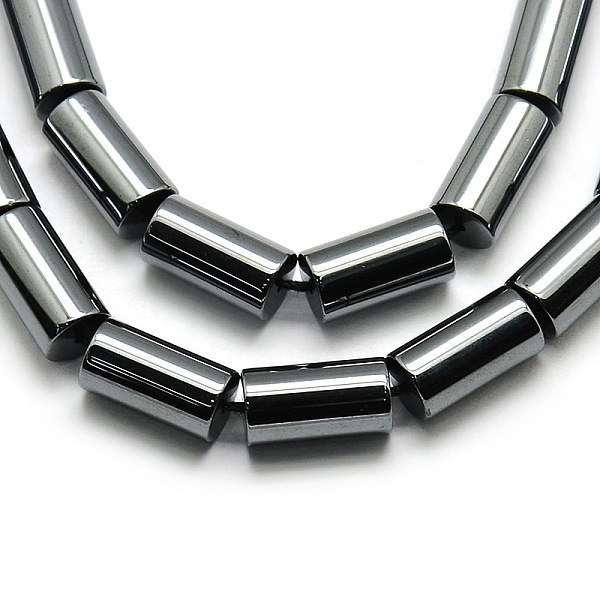 

PandaHall Grade AA Non-magnetic Synthetic Hematite Column Beads Strands, 8x4mm, Hole: 1mm, about 48pcs/strand, 16 inch Non-magnetic Hematite...