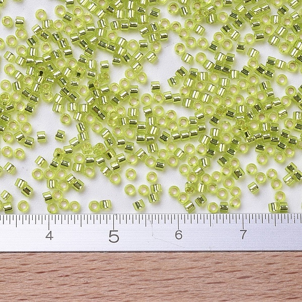 

PandaHall MIYUKI Delica Beads, Cylinder, Japanese Seed Beads, 11/0, (DB0147) Silver Lined Chartreuse, 1.3x1.6mm, Hole: 0.8mm, about..., Green