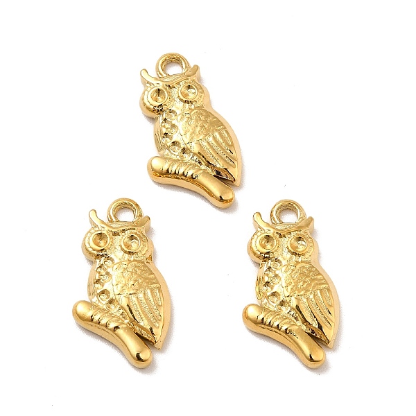 

PandaHall Ion Plating(IP) 304 Stainless Steel Pendant Rhinestone Settings, Owl, Real 18K Gold Plated, Fit for 1~1.4mm Rhinestone, 20x11x3mm...