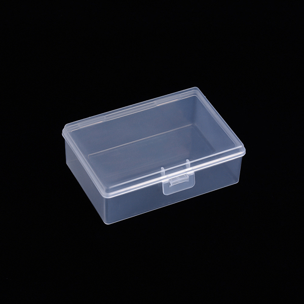 

PandaHall Polypropylene(PP) Bead Storage Container, Mini Storage Containers Boxes, with Hinged Lid, Rectangle, Clear, 9.7x6.7x3.3cm, Inner...