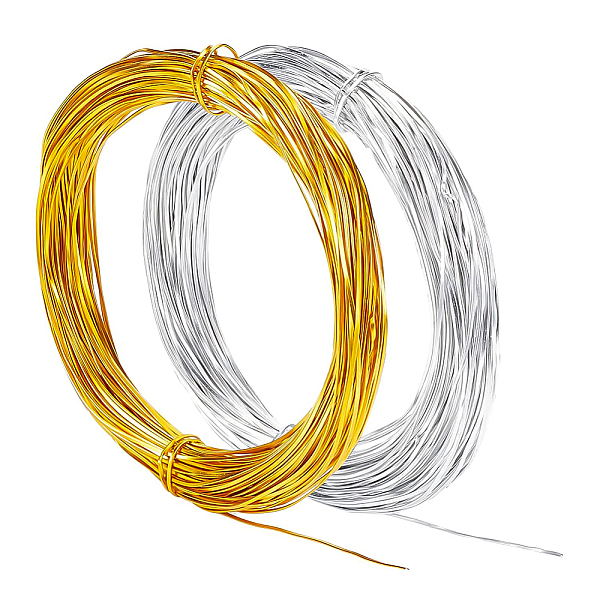 

PandaHall BENECREAT 40m 18 Gauge/1mm Flat Aluminum Wire, 0.5 mm Thick Gold Silver Wiry Enamel Craft Wire Soft Craft Wire for Cloisonne..., Multicolor