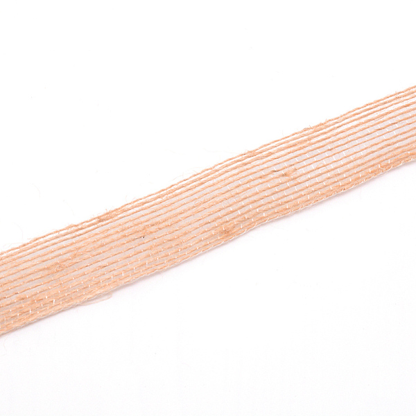 

PandaHall Burlap Ribbon, Hessian Ribbon, Jute Ribbon, for DIY Wrapping, Wedding Crafts Decoration, Tan, 7/8 inch(21mm), about 10m/roll Jute..., Orange