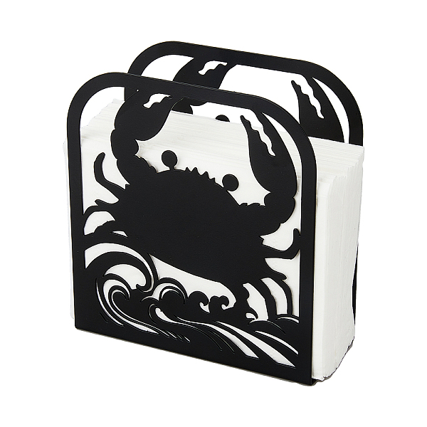 

PandaHall Iron Napkin Holder, Black, 125x50x135mm Iron Crab Black