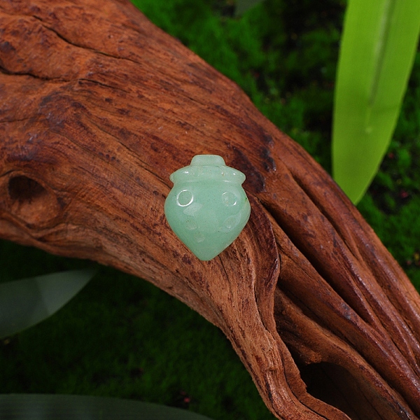 

PandaHall Natural Green Aventurine Display Decorations, Home Decorations, Strawberry, 26x20mm Green Aventurine Strawberry