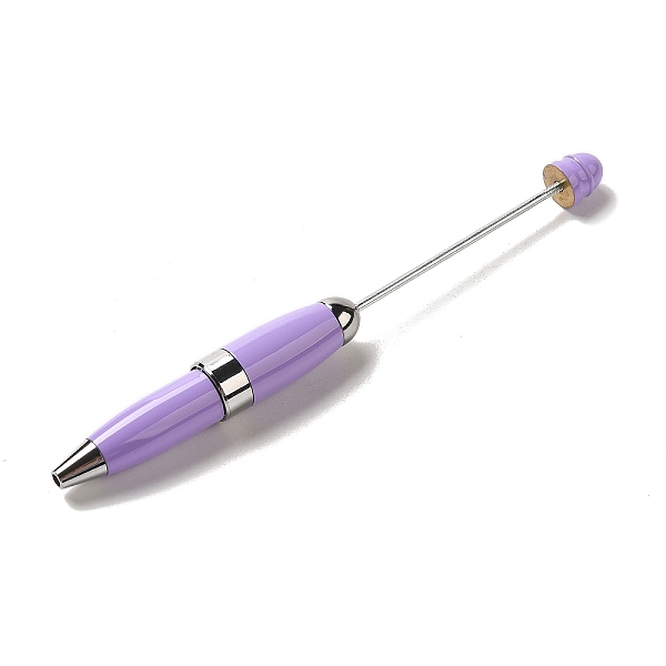 

PandaHall 201 Stainless Steel Beadable Pens, Ball-Point Pen, for DIY Personalized Pen, Lilac, 119.5x11.5mm Stainless Steel Pen Purple