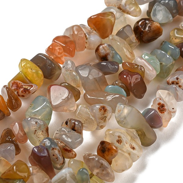 

PandaHall Natural YanYuan Agate Beads Strands, Chip, 2.5~7x6~14x5~8mm, Hole: 0.8mm, 31.10~31.89''(79~81cm) YanYuan Agate Chip