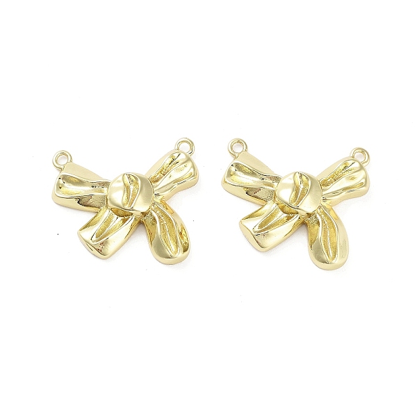 

PandaHall Rack Plating Brass Pendants, Long-Lasting Plated, Lead Free & Cadmium Free, Bowknot, Real 18K Gold Plated, 21.5x23.5x5.5mm, Hole...