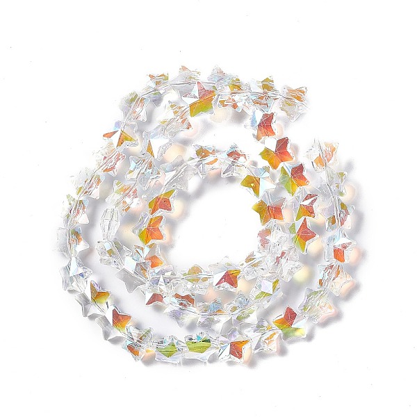 Faceted Glass Beads Strands