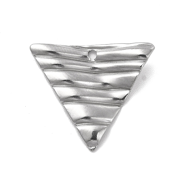 

PandaHall 201 Stainless Steel Pendants, Triangle Charm, Stainless Steel Color, 17x19x1.5mm, Hole: 1.2mm 201 Stainless Steel Triangle