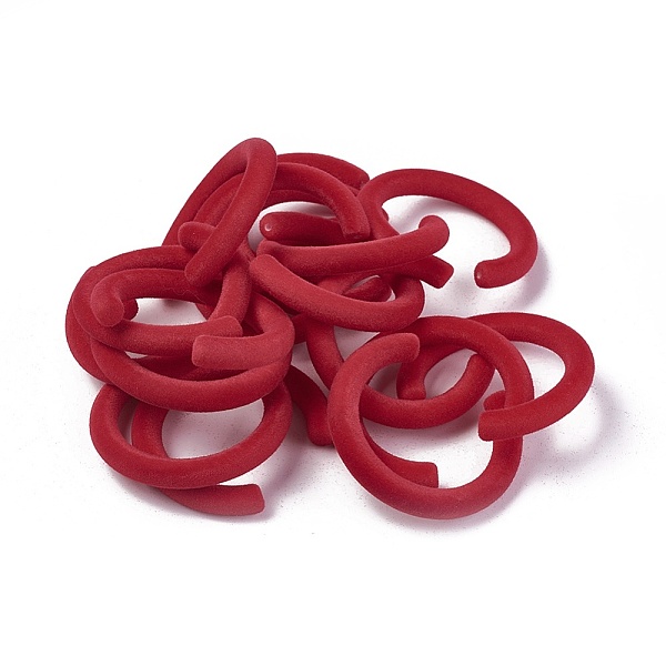 

PandaHall Flocky Acrylic Beads, Letter C Shape, Red, 47.5x44.5x6.6mm, Hole: 1.5mm, Inner Diameter: 35mm Acrylic Others Red