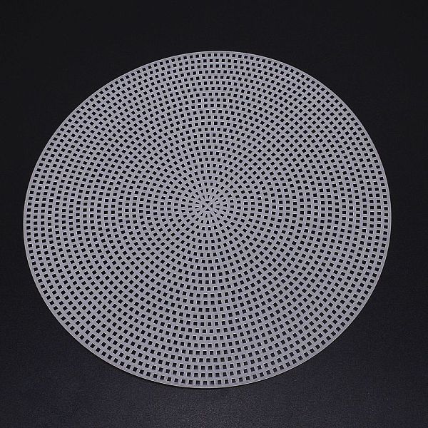 

PandaHall DIY Flat Round Plastic Mesh Sheet, for Knitting Bag Bottom Accessories, White, 20x0.15cm Plastic White