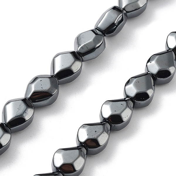 

PandaHall Synthetic Non-Magnetic Hematite Beads Strands, Faceted, Teardrop, 10x8x6mm, Hole: 1mm, about 39pcs/strand, 15.67 inch(39.8cm)...