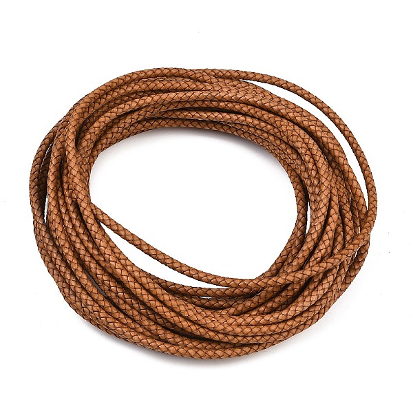 Braided Leather Cord with Core Braided Leather Cord with Core