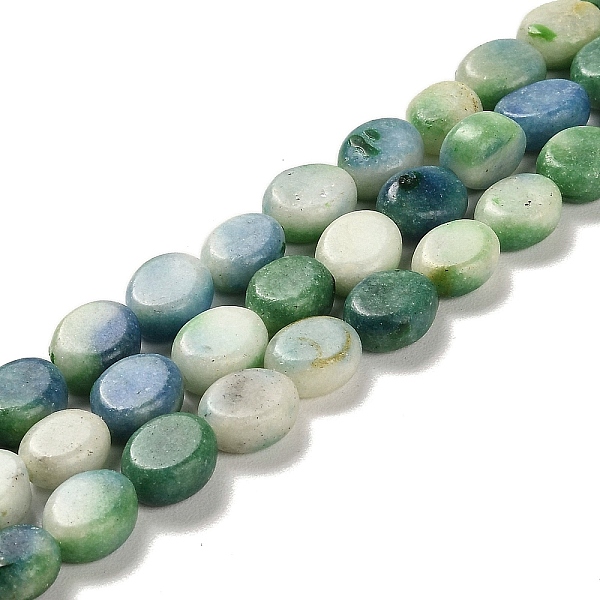 

PandaHall Natural Dolomite Beads Strands, Dyed, Flat Oval, Green, 9.5~10x7.5~8x4.5mm, Hole: 1.2mm, about 42~44pcs/strand, 15.35~15.94 inch...