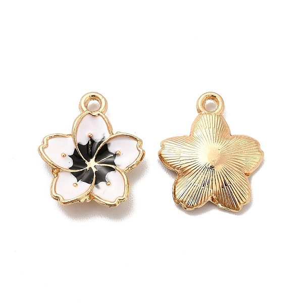 

PandaHall Alloy Enamel Pandants, Lead Free & Cadmium Free, Light Gold, Flower Charm, Lavender Blush, 16x13.5x3mm, Hole: 1.4mm Alloy+Enamel...
