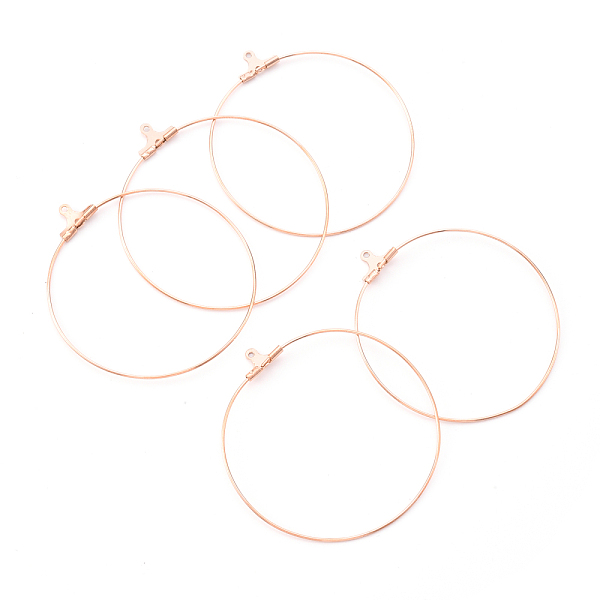 

PandaHall Vacuum Plating 304 Stainless Steel Hoop Earrings, Golden, 29x26x1.5mm, 20 Gauge, Hole: 1mm, Pin: 0.8mm 304 Stainless Steel