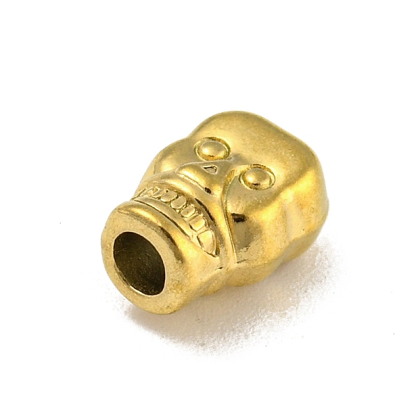 

PandaHall 304 Stainless Steel Beads, Skull, Golden, 9.5x6.8x5.5mm, Hole: 2.5mm 304 Stainless Steel Skull