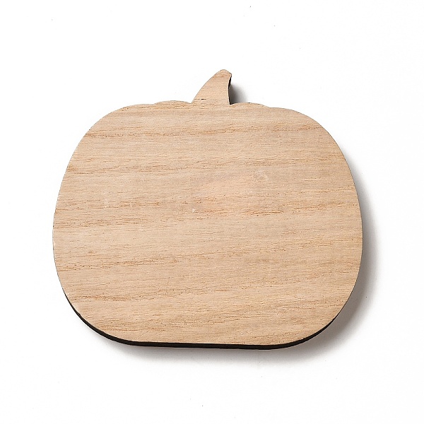 

PandaHall Autumn Theme Wood Cabochons, Undyed, Pumpkin, 124x113x13mm Wood Pumpkin