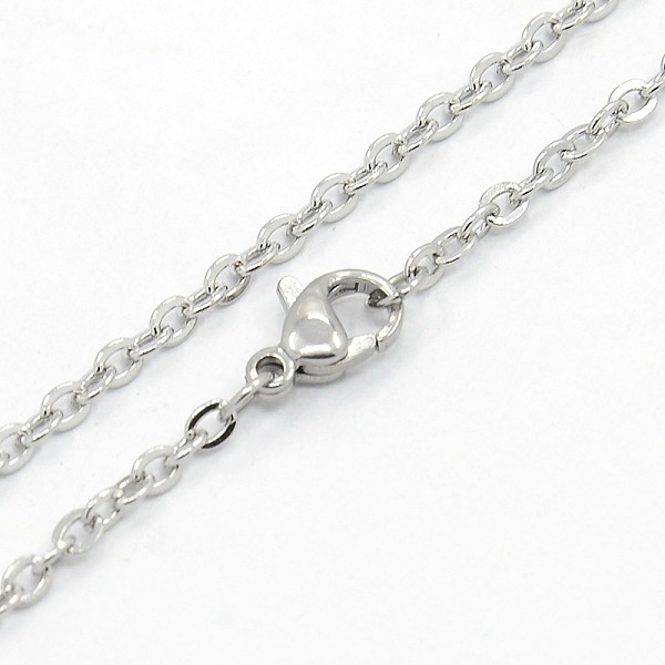 

PandaHall Unisex Casual Style 304 Stainless Steel Cable Chain Necklaces, with Lobster Claw Clasps, Stainless Steel Color, 23.7 inch(60.2cm)...