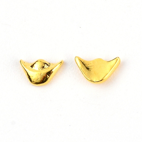 

PandaHall Ingots Cabochons, Nail Art Studs, Nail Art Decoration Accessorie, Golden, 3.5x5x1mm, 95~100pcs/bag Agate+Crystal Others