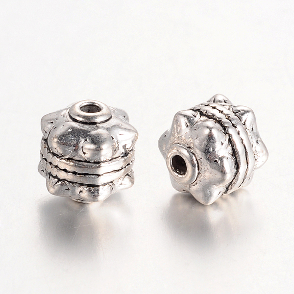 

PandaHall Tibetan Style Alloy Beads, Cadmium Free & Nickel Free & Lead Free, Round, Antique Silver, 10x10mm, Hole: 2mm. Alloy Round