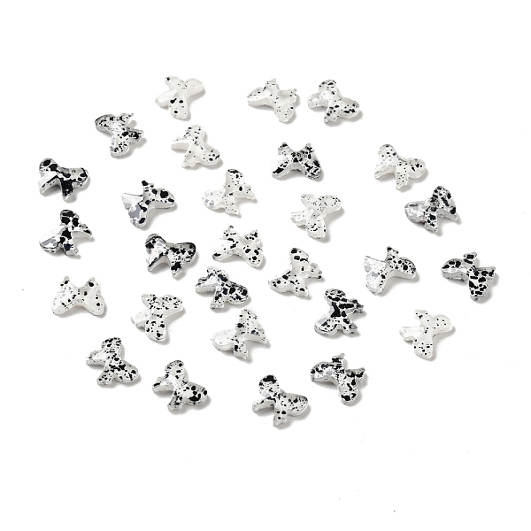 

PandaHall Spot Pattern Resin Cabochons, Nail Art Decoration Accessories, Bowknot, Clear, 7x8.5x2mm Resin Bowknot Clear
