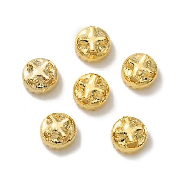 

PandaHall Multi-Petal Brass Bead Cap, Lead Free & Cadmium Free, Column, Real 24K Gold Plated, 6x3mm, Hole: 0.7mm Brass