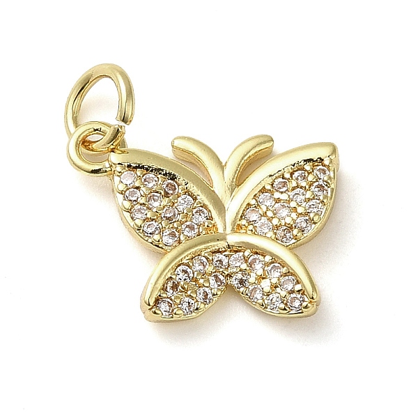 

PandaHall Brass Micro Pave Clear Cubic Zirconia Pendants, Butterfly, Real 18K Gold Plated, 11.5x15x2.5mm Brass+Cubic Zirconia Butterfly...