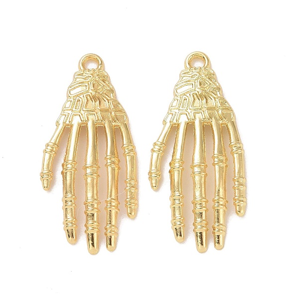 

PandaHall Rack Plating Alloy Pandants, Hand Charms, Light Gold, 42x19x3.5mm, Hole: 2.5mm Alloy Body