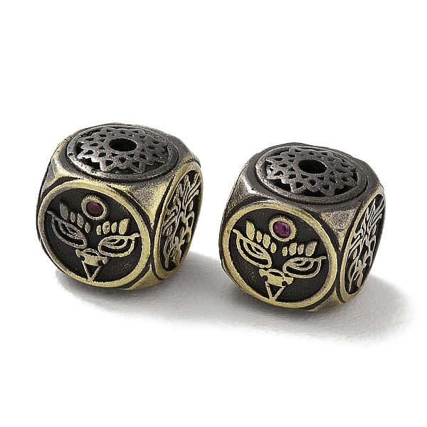

PandaHall Tibetan Style Brass Micro Pave Cubic Zirconia Beads, Cadmium Free & Lead Free, Cube, Antique Bronze, 8x8x8.5mm, Hole: 1.6mm...