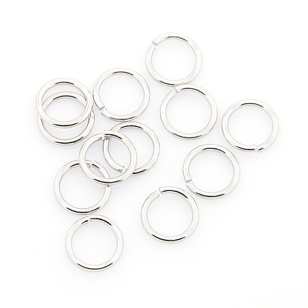 

PandaHall 304 Stainless Steel Open Jump Rings, Stainless Steel Color, 20 Gauge, 10x0.8mm, Inner Diameter: 8.4mm, about 2000pcs/bag 304...