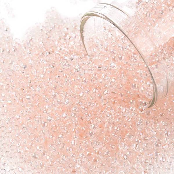 

PandaHall TOHO Round Seed Beads, Japanese Seed Beads, (1844) Transparent Rainbow Pink, 11/0, 2.2mm, Hole: 0.8mm, about 1110pcs/bottle...